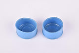 Blue Benotto handlebar end plugs
