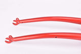 NOS 28" Red Trekking Steel Fork with Eyelets for Fenders, Rack and Low Rider