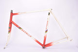 Red and White Gazelle Champion Mondial Race AB-Frame vintage road bike frame in 58 cm (c-t) / 56.5 cm (c-c) with Reynolds 531c tubing from 1986