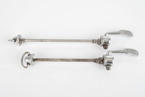 Campagnolo quick release set Record and Super Record, #1001/3 and #1006/8x6 front and rear Skewer from the 1970s - 80s