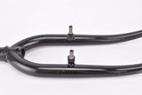 NOS 26" Black MTB Steel Fork with Eyelets for Fenders and Rack