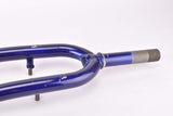 26" Dark Blue MTB Steel Fork with Eyelets for Fenders