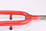 NOS 28" Red Trekking Steel Fork with Eyelets for Fenders, Rack and Low Rider