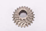 Shimano 600 AX " #CS-6300 " 6-speed Super Uniglide cassette with 13-24 teeth from the 1980s