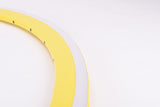 NOS Rigida DP 18 UP Yellow high profile aero Clincher single Rim in 28"/622x13mm (700-13C) with 32 holes from the 1980s - 2000s
