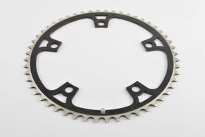 NOS black anodized Gipiemme Crono Sprint Chainring in 52 teeth and 144 BCD from the 1980s