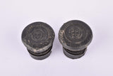 Black Puch handlebar end plugs (Lenkerendstopfen)