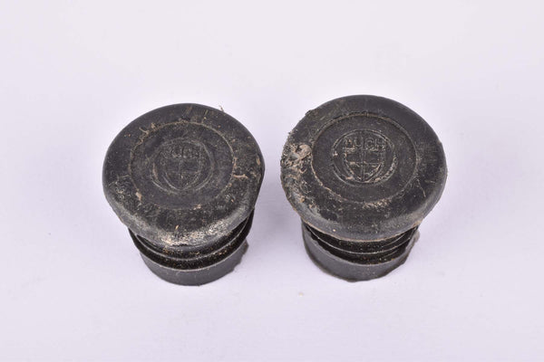Black Puch handlebar end plugs (Lenkerendstopfen)