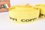 NOS Silva Cork branded Coppi handlebar tape in yellow from the 1980s