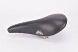 NOS black Raleigh labled saddle made by Gallet, with original seatpost clamp