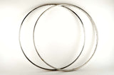 NEW silver polished Nisi Tubular Rims 650C/571mm with 36 holes from the 1970s - 80s NOS