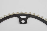 NOS black anodized Gipiemme Crono Sprint Chainring in 52 teeth and 144 BCD from the 1980s