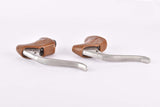 Weinmann AG non-aero Brake lever set with brown hoods from the 1970s / 1980s