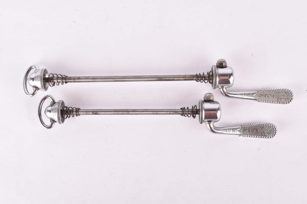 Campagnolo post CPSC quick release set Record and Super Record, #1001/3 and #1006/8 front and rear Skewer from the 1970s - 80s