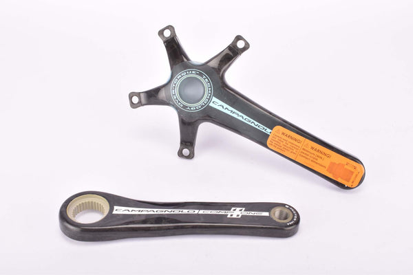 NOS Campagnolo Comp One 11 #FC14-CO1592 Over-Torque Carbon crank arm set with Titanium spindle in 175mm from the 2010s
