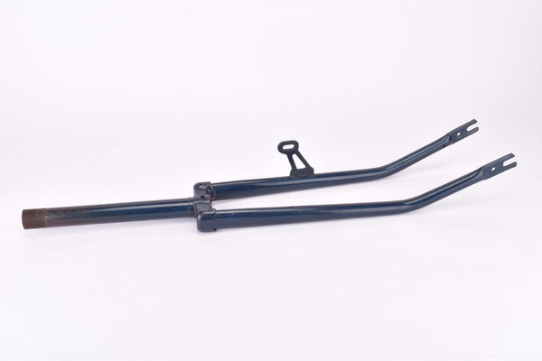 NOS 28" Dark Blue Steel Fork with a Braze-on for a Dynamo