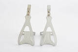 NEW Georges Sorel silver super light toe clip set in size M from the 80s NOS