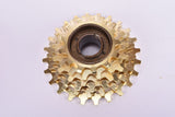 NOS/NIB Shimano first generation Dura-Ace #FA-110 6-speed golden Freewheel with 13-24 teeth and english/italian thread from 1976