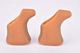 NEW Campagnolo Record / Super Record natural para brown brake lever rubber Hood with world logo #2039 from the 1960s /1970s - 1980s