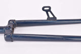 NOS 28" Dark Blue Steel Fork with a Braze-on for a Dynamo