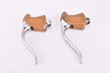 Weinmann AG drilled non-aero Brake lever set from the 1970s - 1980s with brown hoods - new bike take off