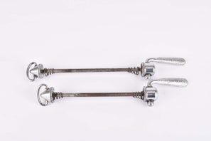Campagnolo quick release set Record and Super Record, #1001/3 and #1006/8 front and rear Skewer from the 1950s - 1970s