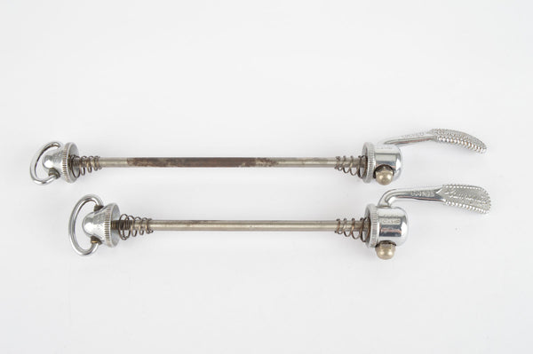 Campagnolo quick release set Record and Super Record, #1001/3 and #1006/8x6 front and rear Skewer from the 1970s - 80s