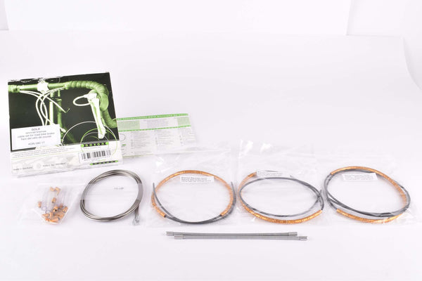 NOS/NIB Nokon Konkavex roadbike brake cable set with gold aluminum housing (#KON 080 17)