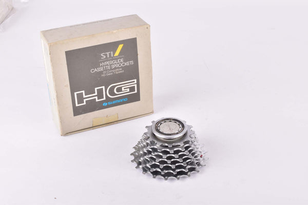 NOS/NIB Shimano 105 SC #CS-HG70-7J 7-speed STI / SIS Hyperglide cassette with 13-21 teeth from 1989