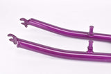NOS 26" Purple MTB Steel Fork with Eyelets for Fenders