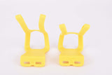 NOS/NIB Christophe MT. Mountainbike Toe Clip Set, Size Large in Yellow from the 1990s