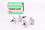 NOS/NIB Maillard (Atom) Normandy highflange solid axle hubset with english thread and 36 holes from 1975 / 1976