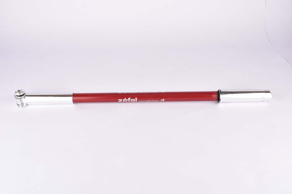 NOS Zefal Competition 4 red/chrome bike pump in 520-560mm for SV-Valve (presta valve/scalverand Ventil) second quality
