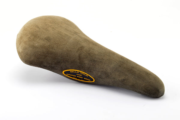 NEW Sella Italia mod. Grand Prix Prof. suede Saddle from the 1980s NOS