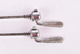 Campagnolo pre cpsc quick release set Record and Super Record, #1001/3 and #1006/8 front and rear Skewer from the 1950s - 1970s