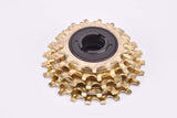 NOS Suntour Pro Compe #PC-5000 golden 5-speed Freewheel with 15-23 teeth and english thread from 1984