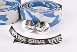 NOS Silva Cork handlebar tape in grey/blue from the 1980s