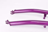 NOS 26" Purple MTB Steel Fork with Eyelets for Fenders