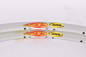 NOS Mavic CXP 23 clincher rimset (2rims) 700c/622mm with 32 holes from the 1990s, silver