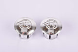 Silver Cinelli winged logo handlebar end plugs