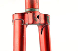1" Red steel fork with Campagnolo dropouts from the 1970s
