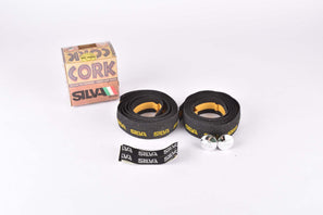 NOS Silva Cork handlebar tape in black from the 1980s