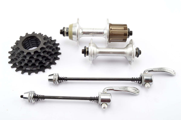 NEW Shimano VIA Hubset incl. skewers and 6-speed cassette from the 1980s NOS