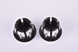 Silver Cinelli winged logo handlebar end plugs