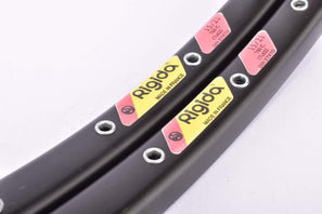 NOS Rigida 15/21 black anodized Clincher Rim Set in 28"/622mm (700C) with 36 holes