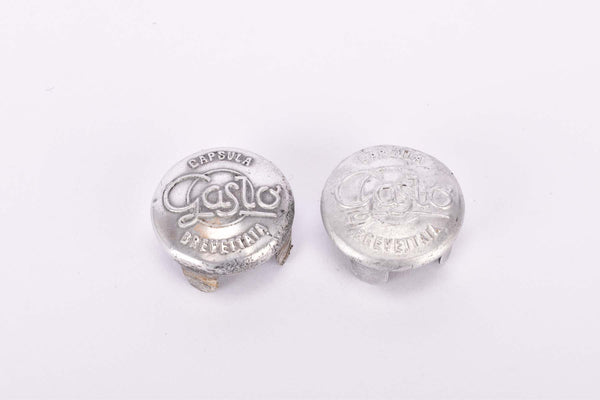 Gaslo Capsula Brevettata aluminum handlebar end plugs from the 1950s