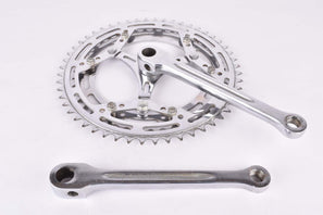 Cottered chromed steel fluted crankset with 52/44 teeth and 170mm length from the 1950s / 1960s / 1970s