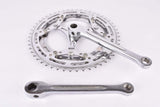 Cottered chromed steel fluted crankset with 52/44 teeth and 170mm length from the 1950s / 1960s / 1970s