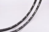 NOS Rigida DPX Black high profile aero Clincher Rim Set in 28"/622mm (700C) with 28 holes