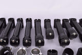 Bunch of (38pcs) 1" and 1 1/8" (adjustable) Ahead stems from the 1990s - 2000s different brands such as ITM, Deda, Profile Design, Kore and BBB - Bulk Offer